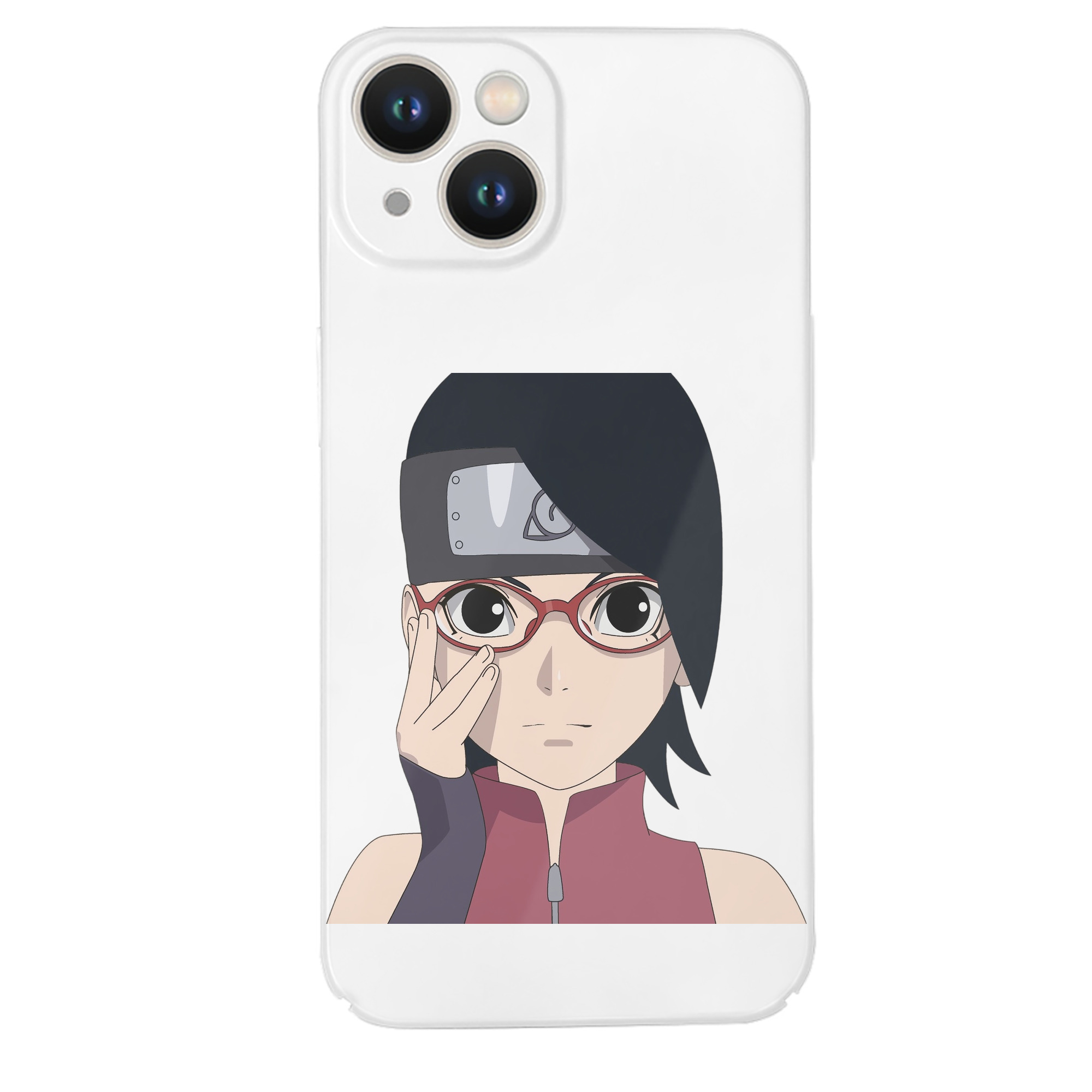 （画像用） NARUTO -ナルト- うちは サラダ Uchiha Sarada 【iPhone 14シリーズ対応】ハードケース
